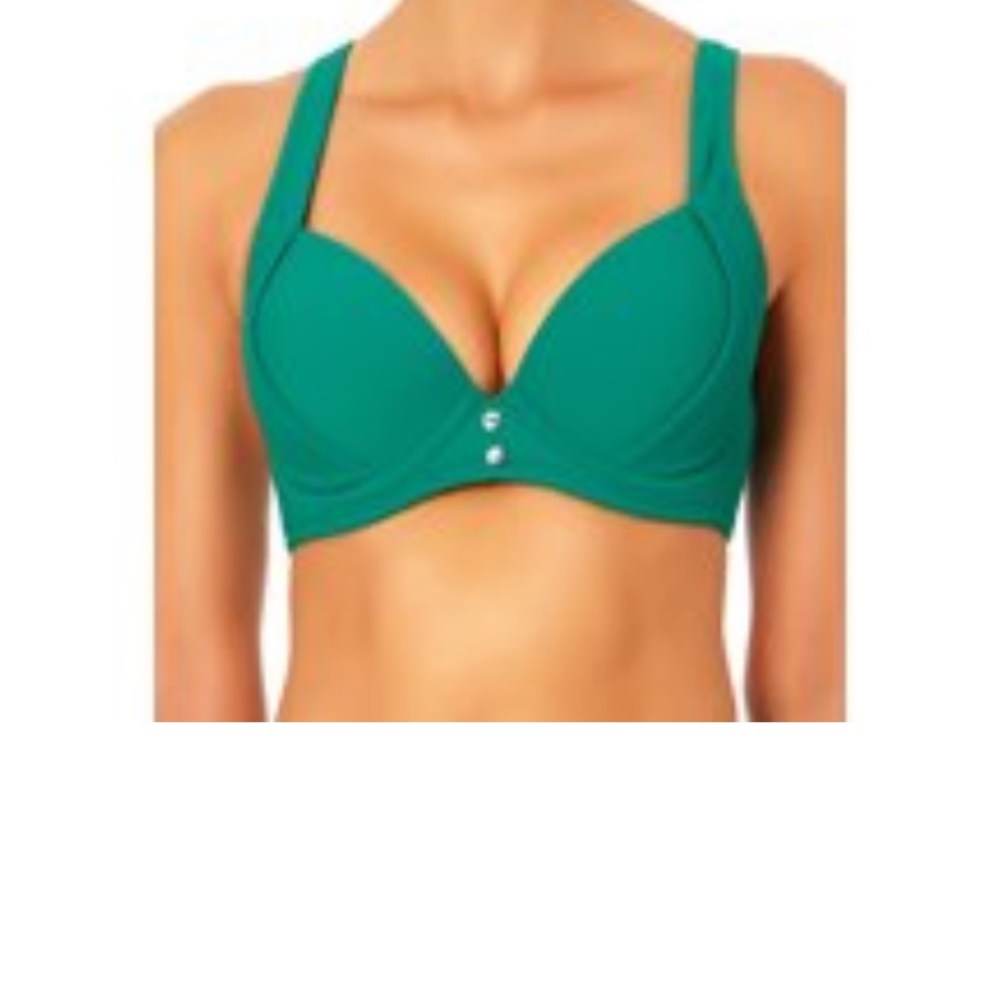 Brand new nylon green bikini top